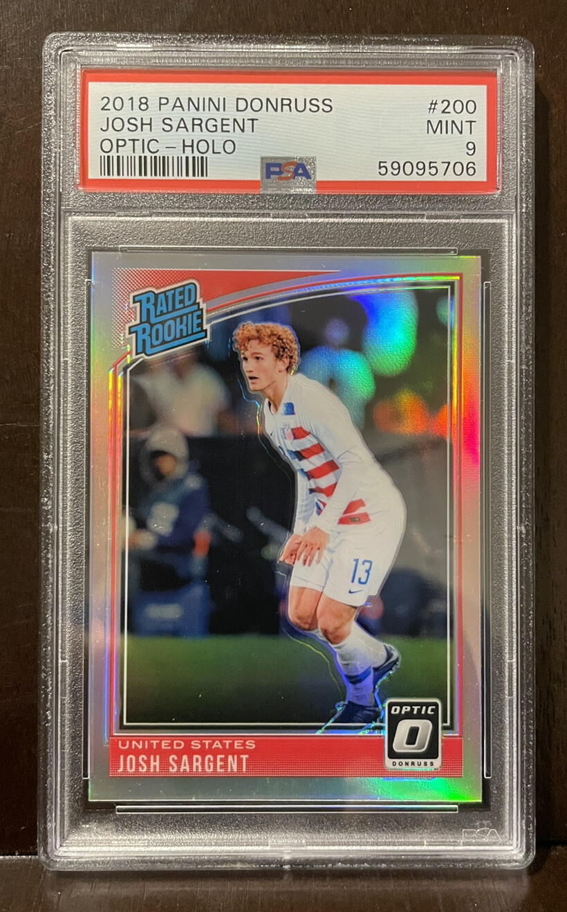 2018 Panini Donruss Soccer #200 Josh Sargent PSA 9 Optic Holo