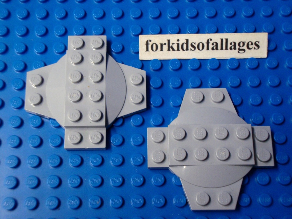 LEGO Parts 30303 (2 pcs) Plate 6 x 6 x 2/3 Cross with Dome - Pick
