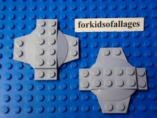 LEGO Parts 30303 (2 pcs) Plate 6 x 6 x 2/3 Cross with Dome - Pick Color