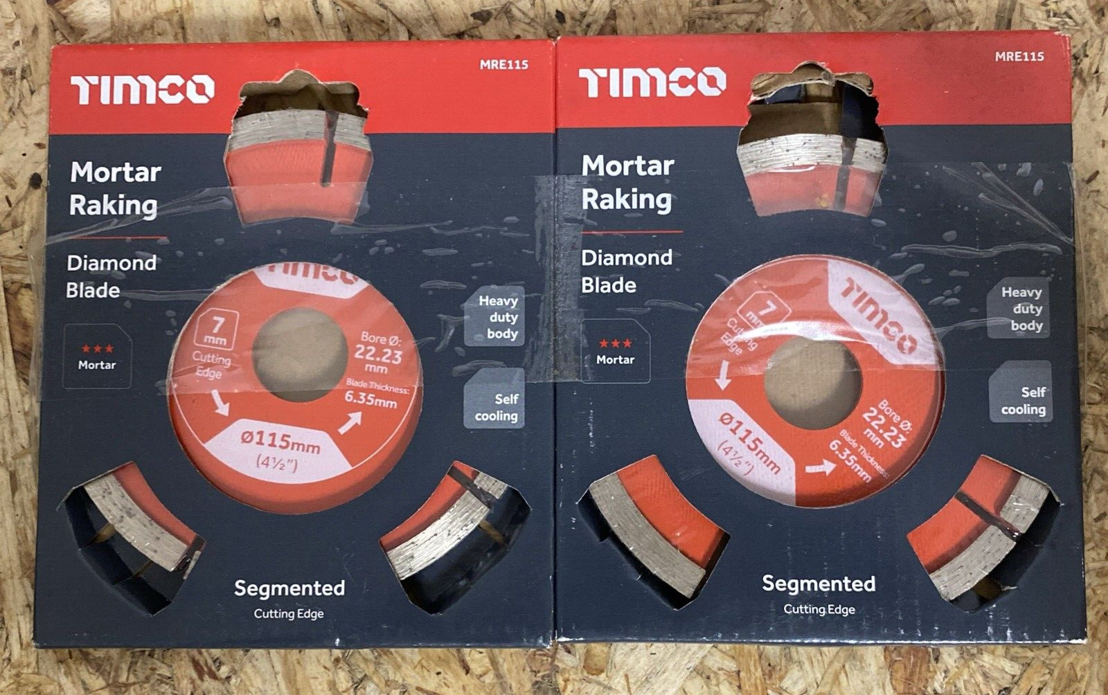 2 x TIMCO MRE115 Mortar Raking Diamond Blade MRE115 115 x 22.2