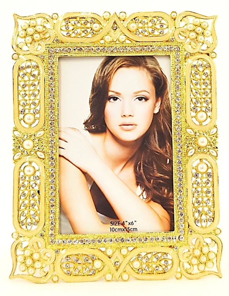 珠宝 Martyna 画框手工制作施华洛世奇水晶和人造珍珠 — 第 3/4 张图片