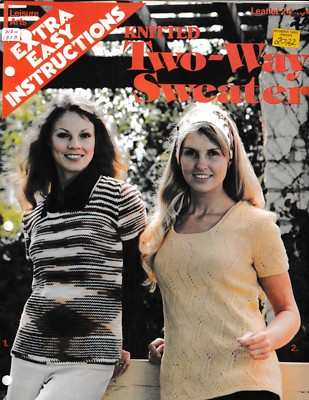 Knitted Two-Way Sweater Extra Easy Instructions | Leisure Arts 24