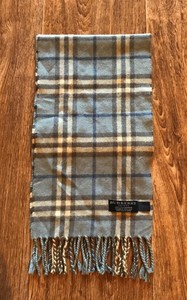 burberry light blue cashmere scarf