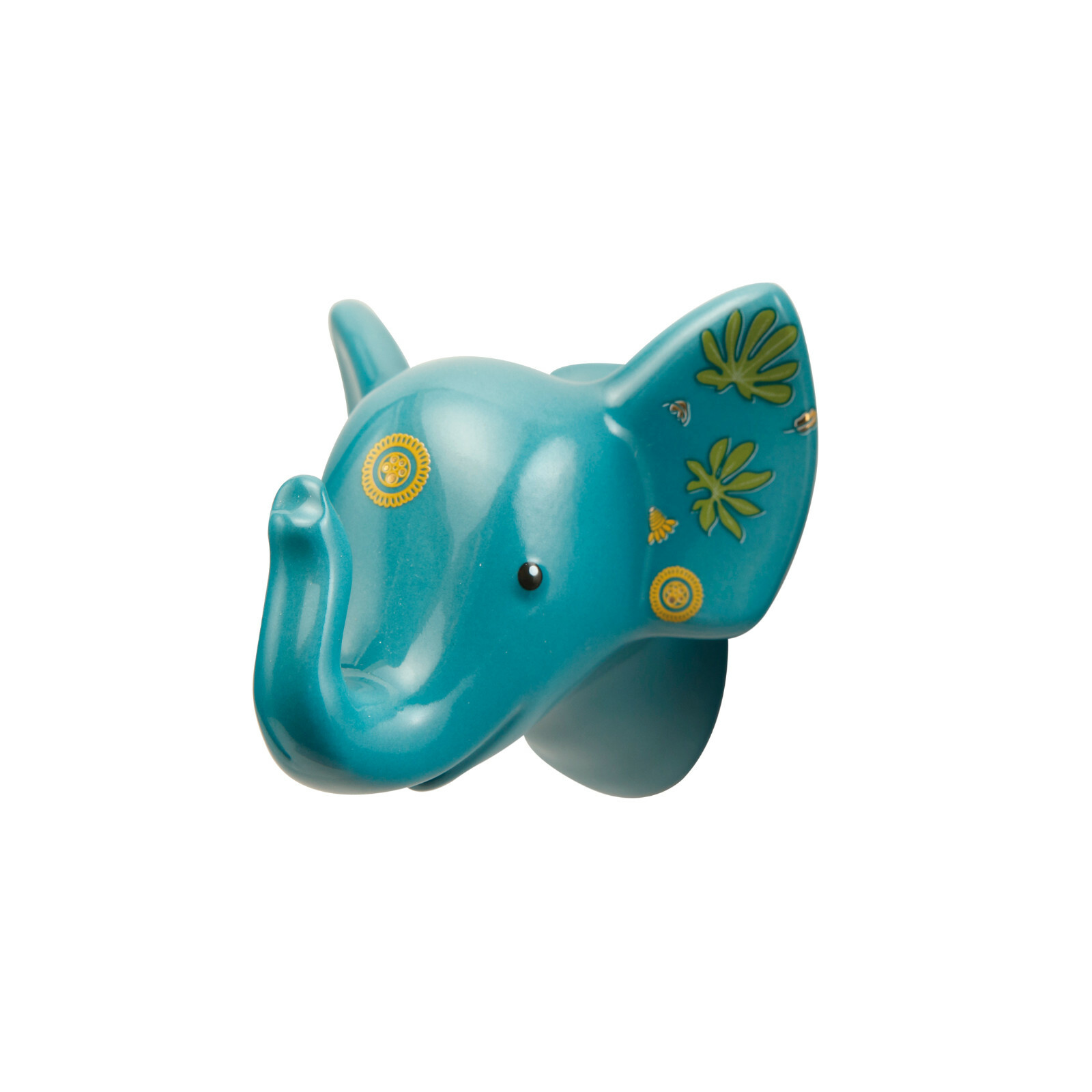 GOEBEL PORZELLAN ELEPHANT DE LUXE JUNGLE - HAKEN BLAU ELEFANT