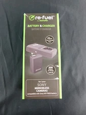 Refuel Digipower Sony Mirrorless Cameras Replacement Battery and Charger