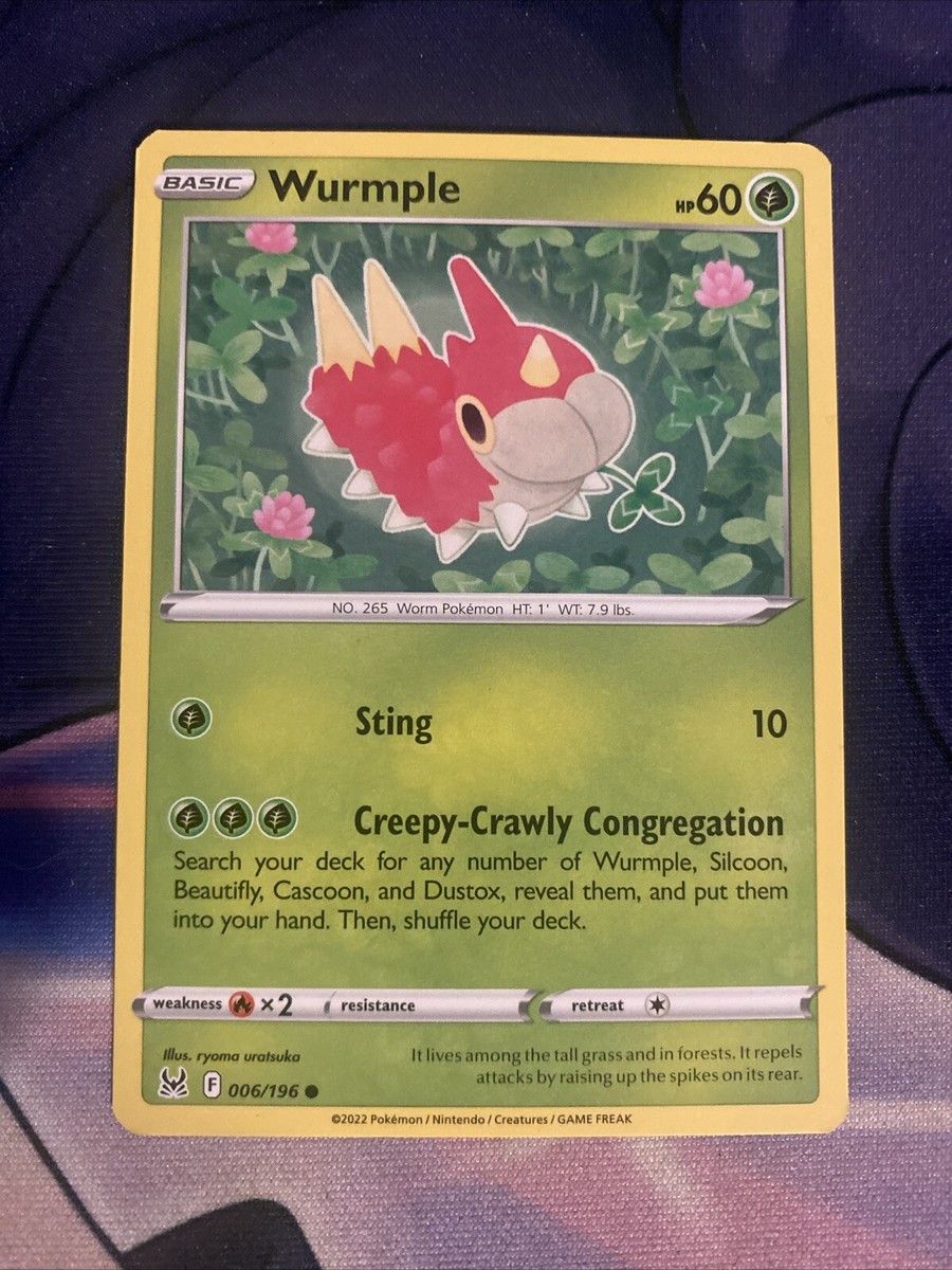 Pokemon TCG Lost Origin Wurmple 006/196 | eBay