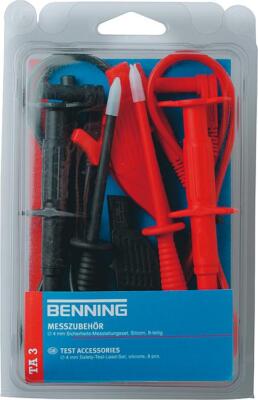 Benning Sicherheitsmessleitungsset 4mm Silicon 8-teilig TA3