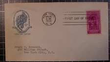 Scott 854 - Inauguration - House Of Farnam FDC - Typed Address - Planty- 854-24a