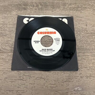 DAVE MASON Let It Go Let It Flow Promo 45 RPM 7'' NM TRAFFIC