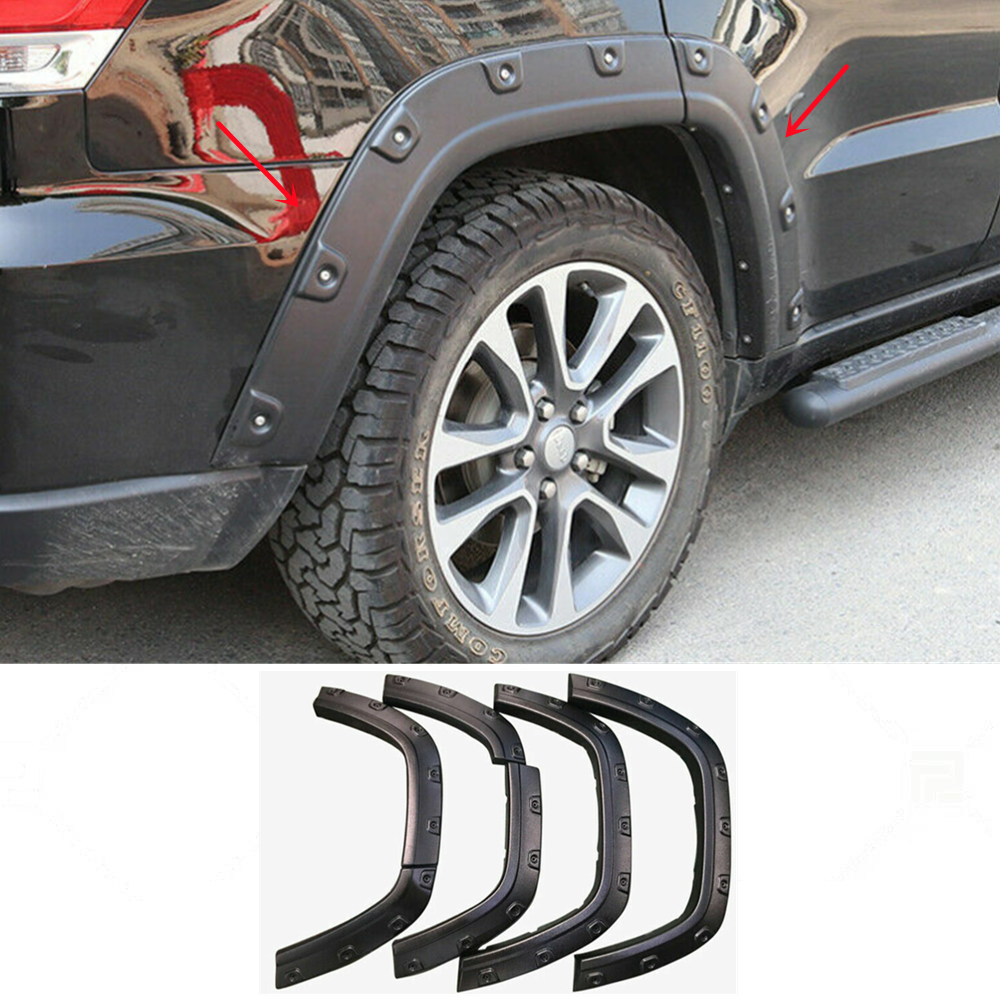 For Jeep Grand Cherokee 2011-2023 Black Fender Flares Wheel Arches Wide body Kit