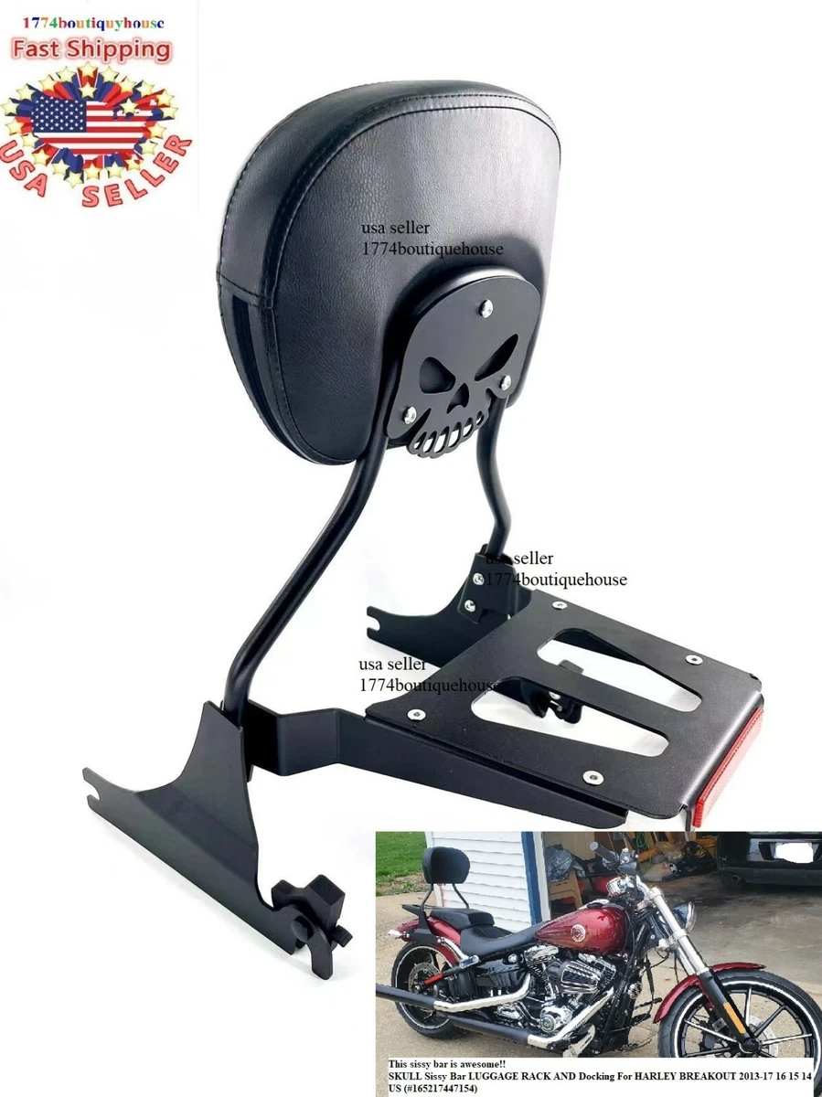 Skull sissy bar deals