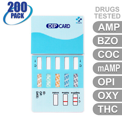 Mintegrity [200pk] 7-Panel Dip Card Urine Drug Test #MI-WDOA-274