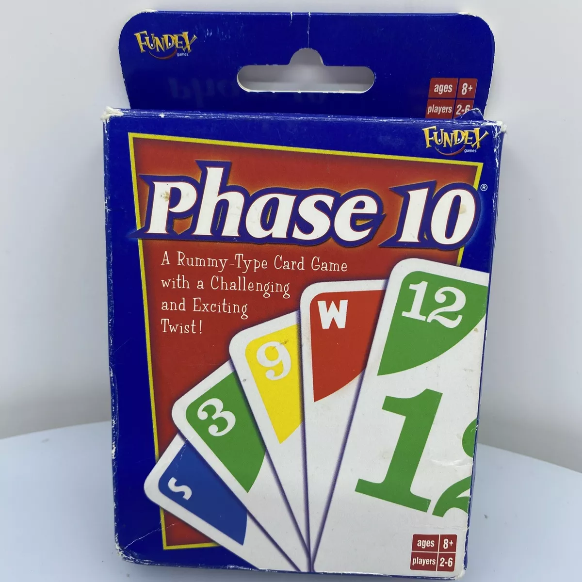 Mattel Card Game Phase 10 A rummy type with a challenging and