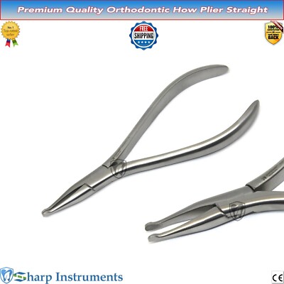 DENTAL HOW PLIERs UTILITY ORTHODONTIC SURGICAL HEAVY DUTY FINE TIP PLIER SS NEW*