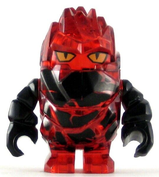 LEGO Power Miners Minifigure Rock Monster Infernox Trans-Red (Genuine)