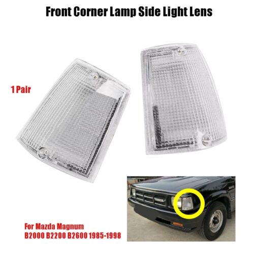 Front Corner Lamp Side Light Lens Pair Fit Mazda Magnum B2000,B2200,B2600 - Picture 1 of 3