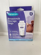 Lansinoh Breastmilk Storage Bags 50 Pre Sterilized Bags NEW 