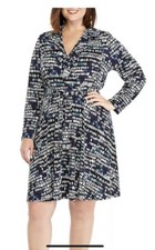 THE LIMITED® Plus Size 2X Print Wrap Dress NWT $109