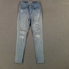 Levi's 721 High Rise Skinny Jeans Size 27 Light Wash Stretch Jegging W27 L30