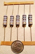 5 PCS 3Watt  Metal Oxide Film Resistors 3W Resistor 5% YOU CHOOSE VALUE 