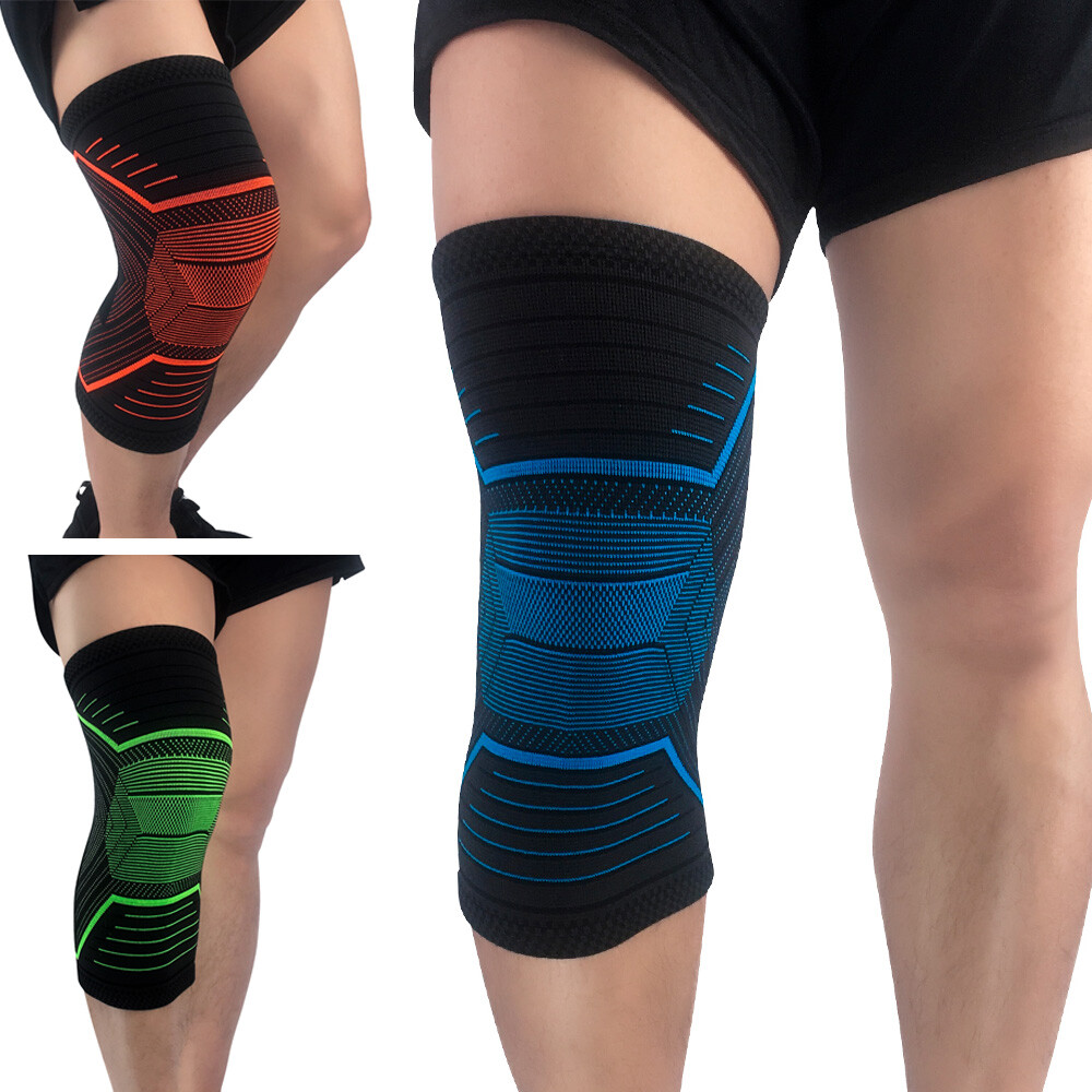 Calentador de rodilla elástico para piernas para hombres Protección deportiva Correr Entrenamiento Fitness Manga