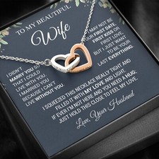To My Wife Necklace, Christmas Gifts For Women, Anniversary Gift For Wife