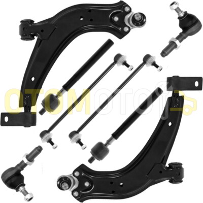 Kit 9 Pièces Pour Citroën C1 - Plots Berceau, Bras Suspension, Rotules, Biellettes Avant