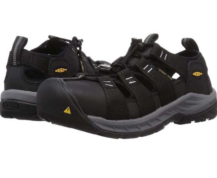 KEEN ATLANTA II COOLER Steel Toe Work Shoes Sandals Black KEEN ATLANTA II COOLER Steel Toe Work Shoes Sandals Black