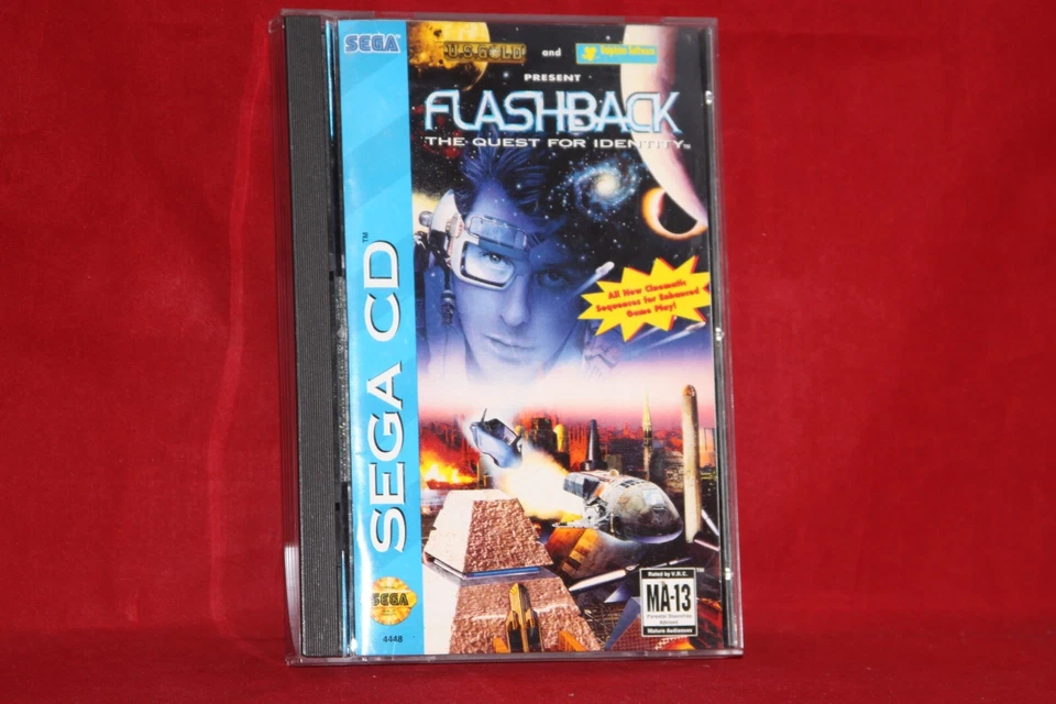 Flashback: The Quest For Identity (Sega CD, 1994) Authentic Game, CIB Complete - Image 3 of 4