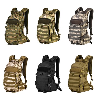 tactical backpack with helmet holder