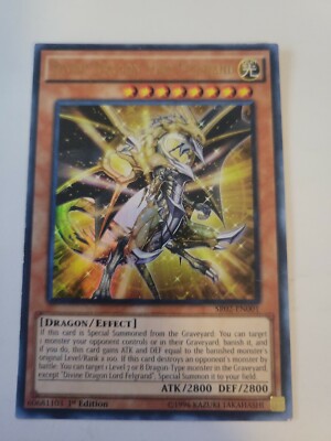 Yu-Gi-Oh! TCG Divine Dragon Lord Felgrand Rise of the True Dragons Damaged 