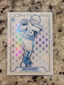 2024 Panini Phoenix - Contours Ladd McConkey Purple #CON-LMY (RC)