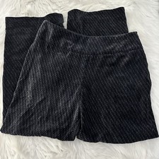 Giorgio Armani Womens Believer Texture Trousers EU 44 US 8 Side Zip 20 Silk