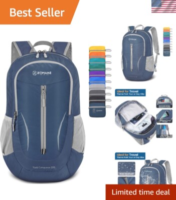 25L Packable Daypack with Adjustable Straps - Versatile Outdoor Companion