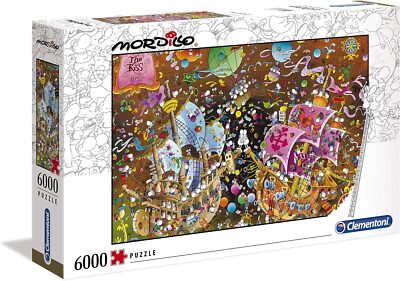 Clementoni - 36527 - Mordillo Puzzle - Der Kuss - 6000 Teile - Made in Italy - 