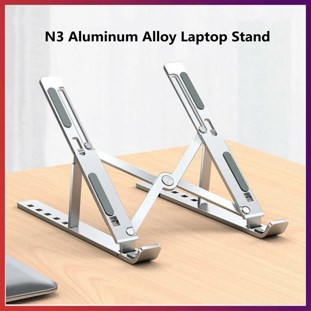 Laptop stand Folding lift aluminum alloy stand Metal cooling monitor notebook