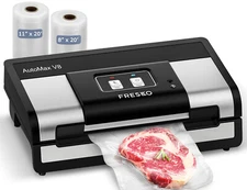 Fully Automatic Vacuum Sealer-Effortless Operation  with 2 Rolls Bags