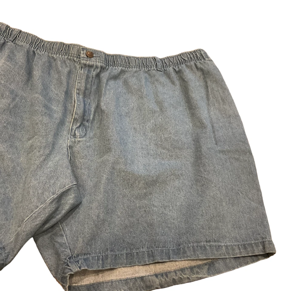52-62x14 Scandia Woods Mens Denim Jean Shorts Elastic Waist Cotton big tall - Image 4 of 4