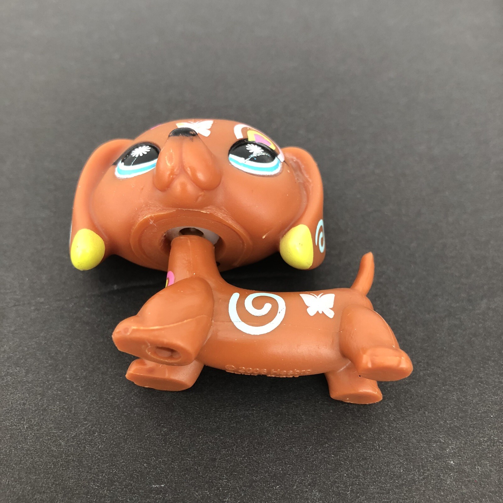 Authentic Littlest Pet Shop LPS 1010 Postcard Dachshund Dog