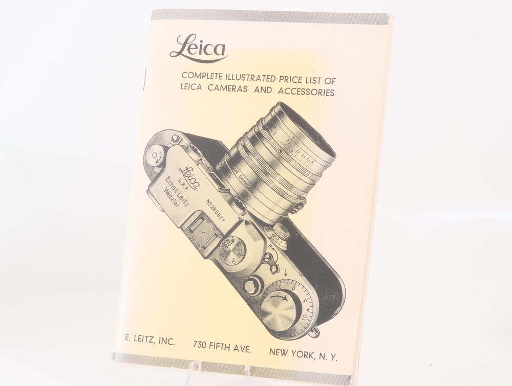 ライカ Leica Camera and Accessories プライスリスト Leica Complete Illustrated Price List of Leica Cameras and