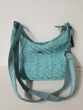 Spikes & Sparrow Leather  Crossbody Women's Bag Blue