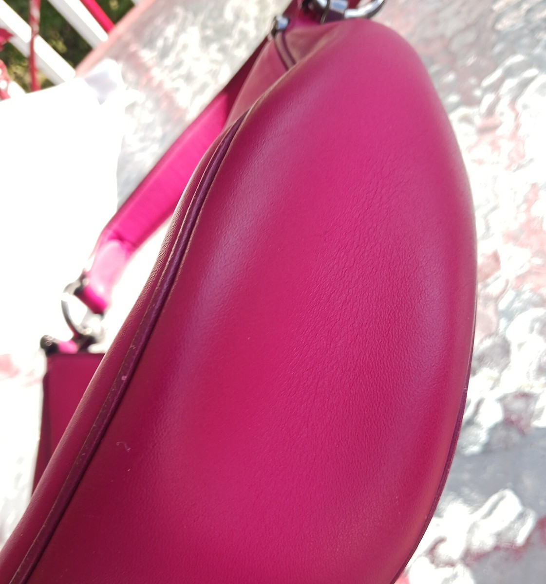 Coach 54868 Mae Barbie Pink Leather Shoulder/Hobo Bag w/Zip Top