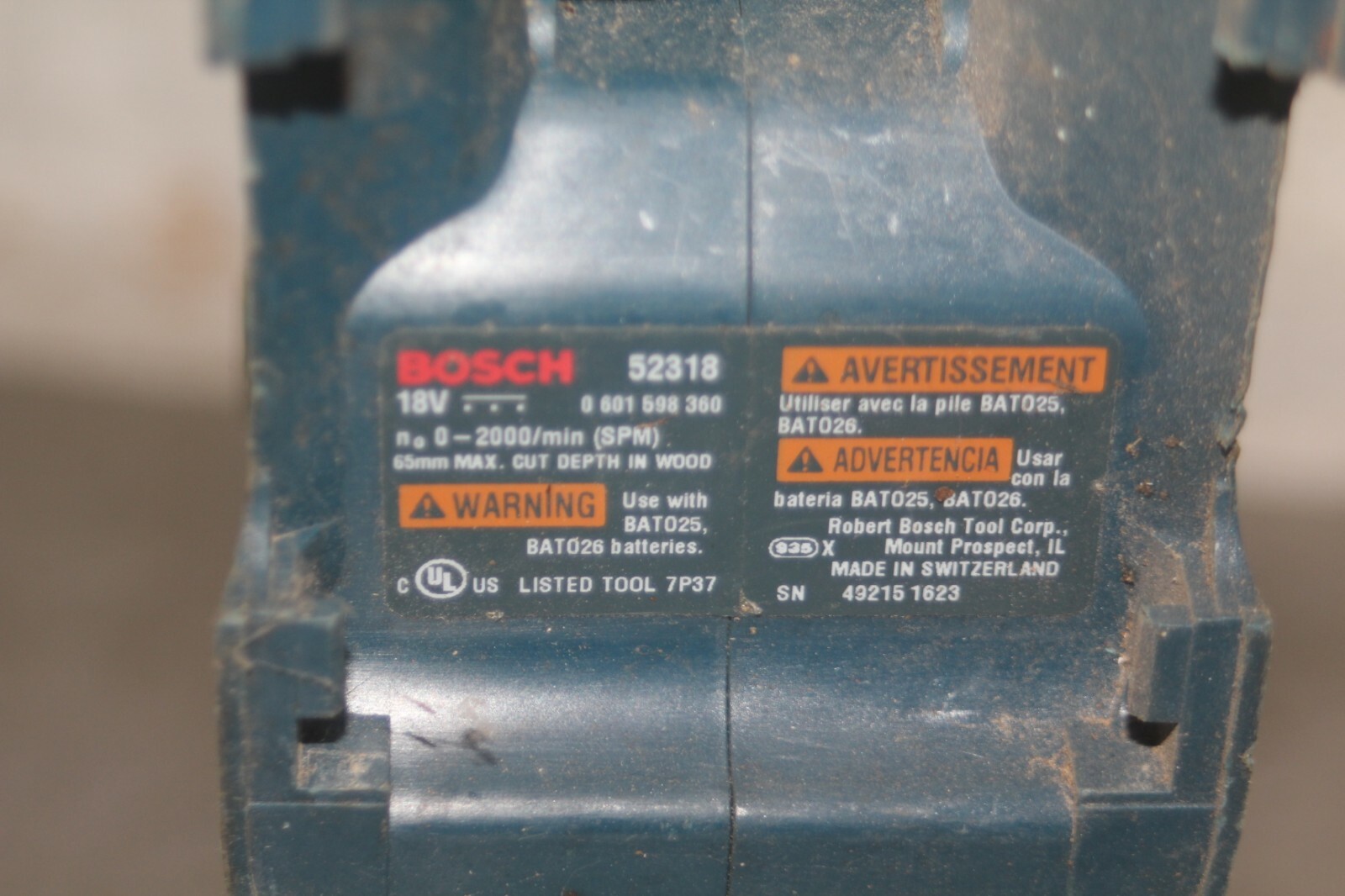 Bosch Jigsaw 18V Model 52318 eBay