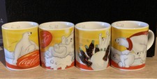 Coca-Cola Mini Tassen  Mini Mug Eisb&auml;ren Sammlertassen 2003 Set OVP