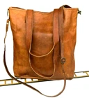 Vintage Real Leather Women's Tote Bag Purse Sling Satchel Laptop Casual Handbag