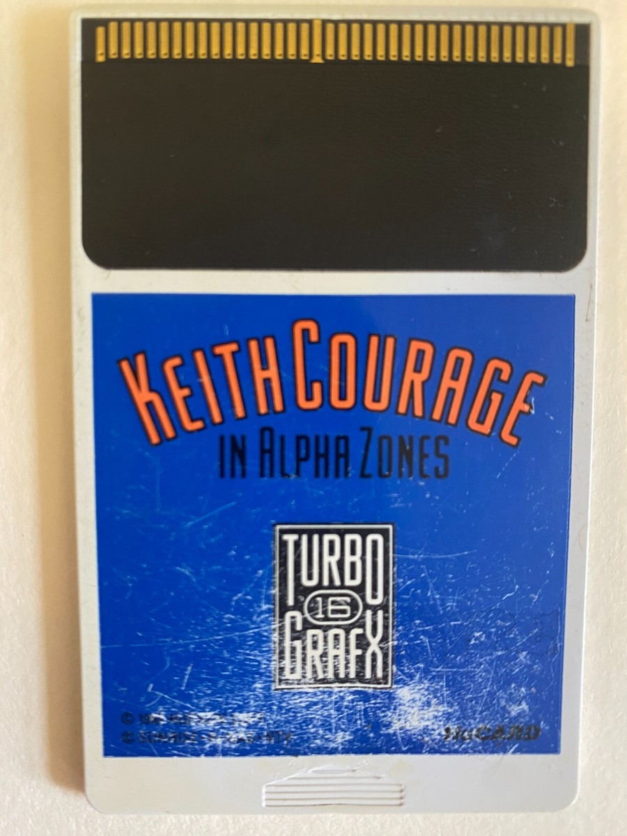 Keith Courage In Alpha Zone, HuCARD Only Turbografx 16