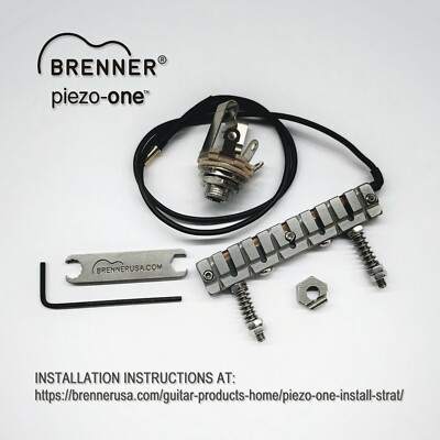 Brenner piezo-one saddle for Tele 4 hole ashtray bridge - hybrid