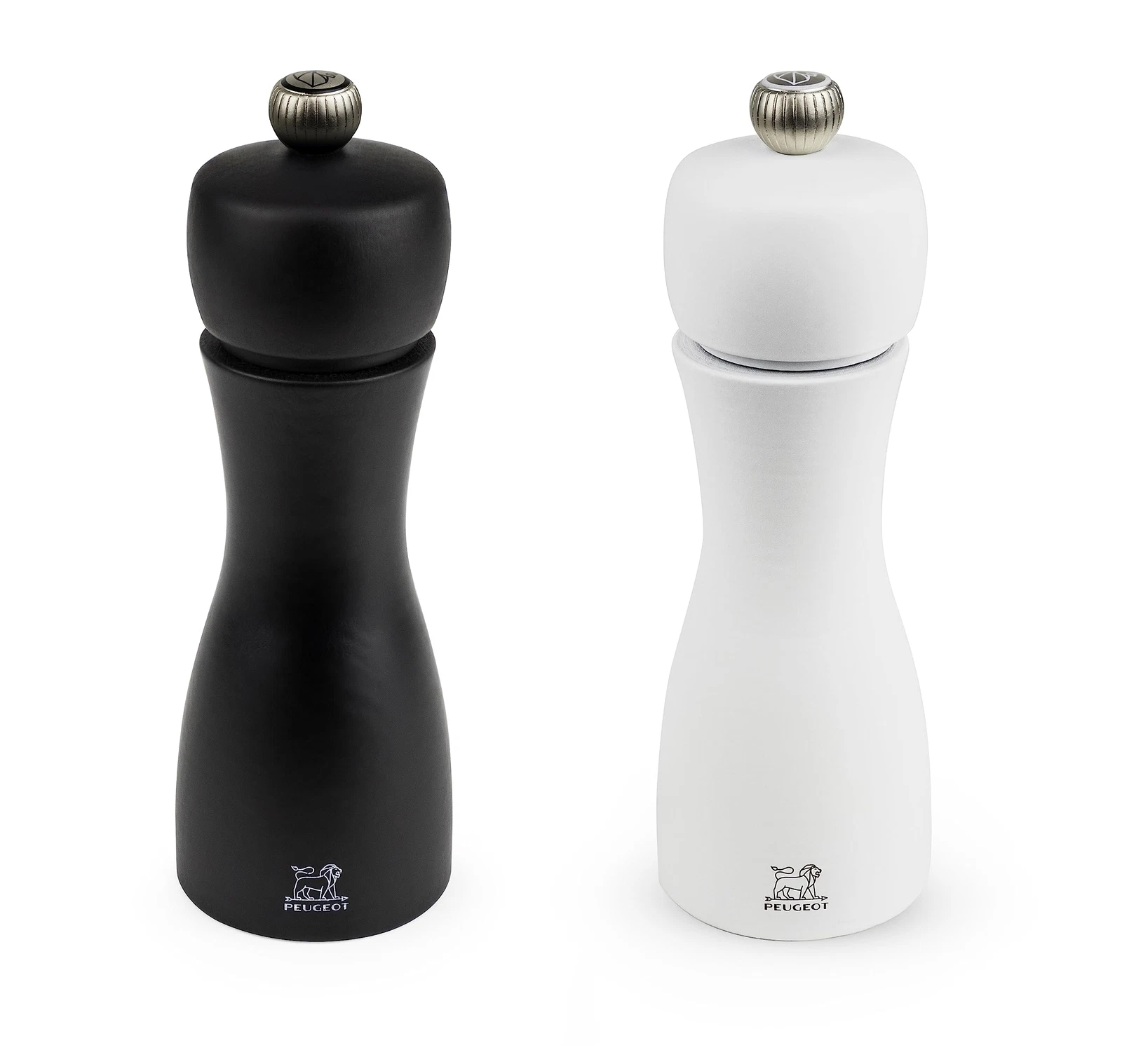 Peugeot 2/24260 Tahiti 6 Inch Black Pepper Mill and White Salt Mill Set