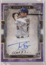 2018 Topps Five Star Purple 23/50 Travis Shaw #FSA-TS Auto r7d