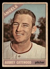 1966 TOPPS VENEZUELAN AUBREY GATEWOOD 42 VG BASEBALL CALIFORNIA ANGELS